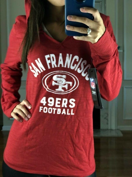 NFL San Francisco 49ers Lightweight Soft Pullover Layering Hoodie Red,  Women's S