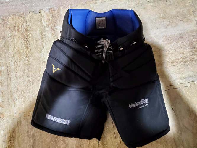Vaughn Hockey Goalie Pants Black Senior - Size Small