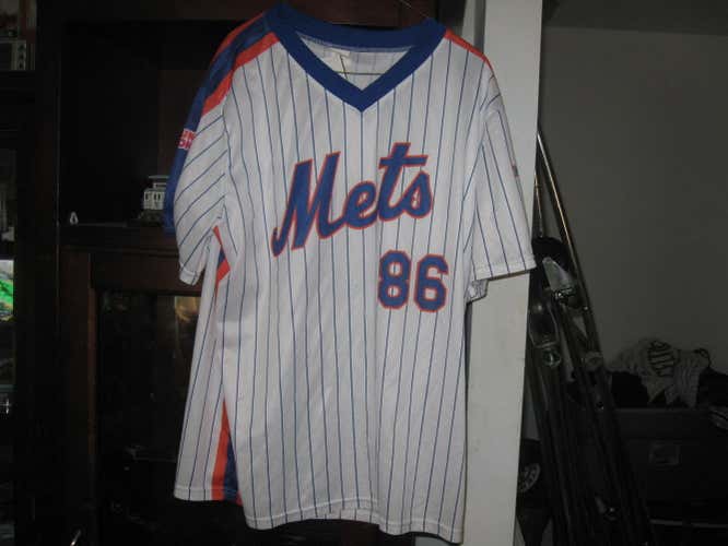 NY METS 1986 25TH ANNIVERSARY HOME   JERSEY (XL)RARE!