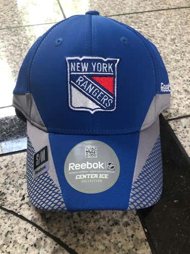 New Reebok New York Rangers Center Ice Fitted Hat S/M