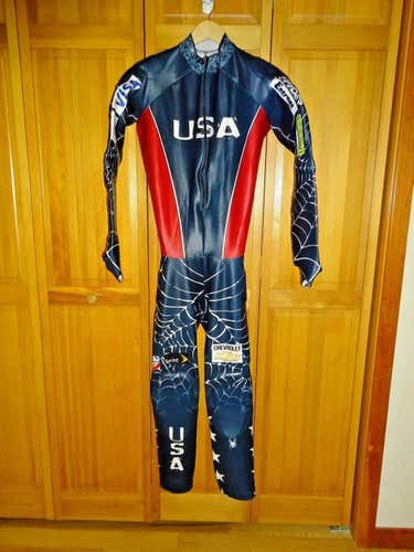 Brand New US Ski Team XXL Spyder Ski Racing Suit Padded D3O-US Ski Team XXL
