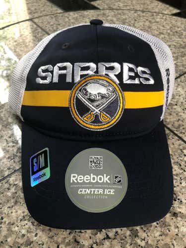 New Reebok Buffalo Sabres Center Ice Fitted Hat S/M