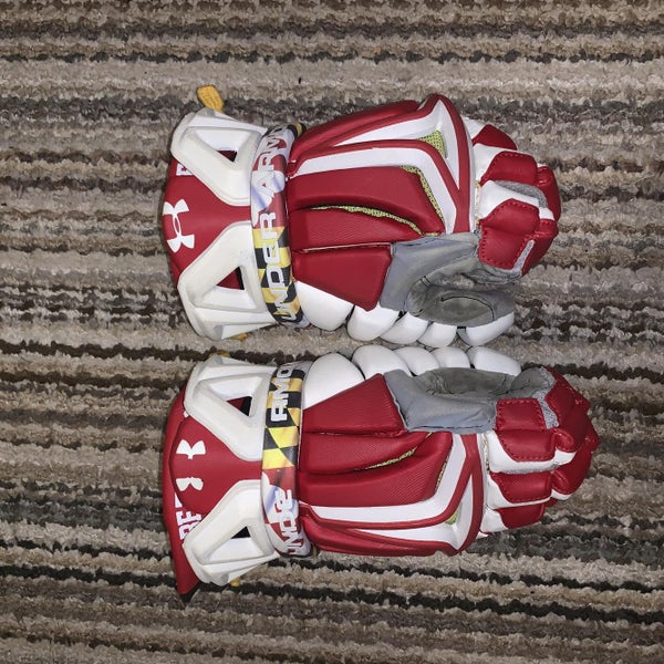 Univ. Maryland Red BioFit Lacrosse Gloves