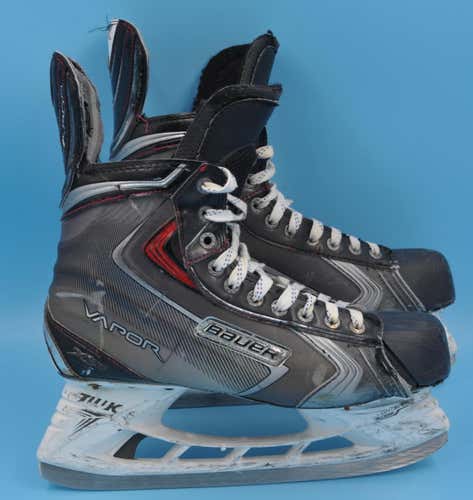 San Jose Sharks Hertl Bauer Custom Hockey Skates Senior Pro Stock Size 10.5 set 1