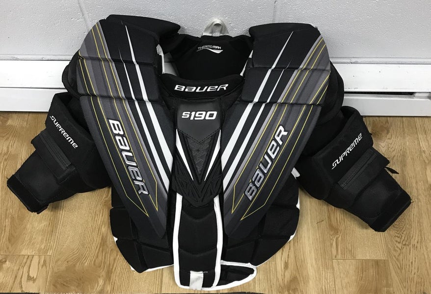 New Bauer Supreme S190 Chest and Arm Protector Goalie Chest Protector Intermediate Pro Stock
