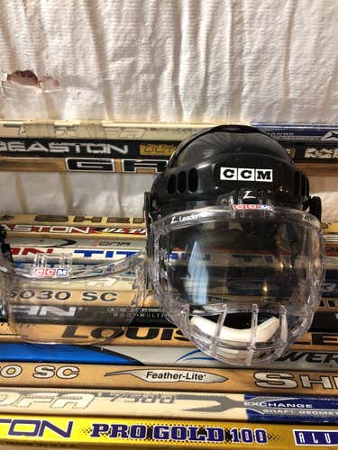 CCM HT500 Helmet with Z Leader bubble and visor