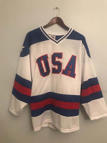 1980 Miracle On Ice USA Hockey Jersey New Mens Small