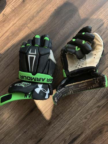 Custom Saskatchewan Rush Under Armour Lacrosse Gloves