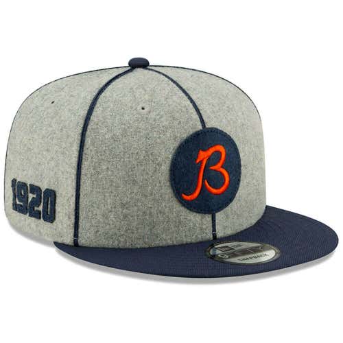 2019 Chicago Bears B New Era 9FIFTY NFL Home Sideline Snapback Hat Cap 1920s