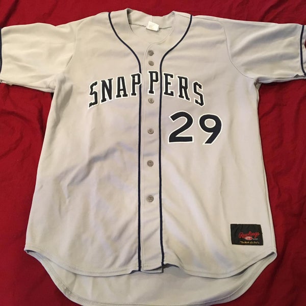 Beloit Snappers #29 Game Used Worn MiLB Rawlings Baseball Jersey