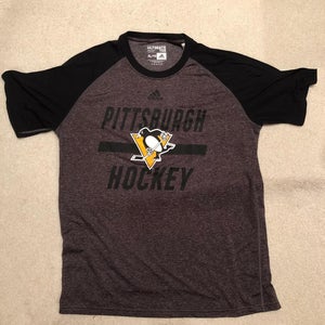 New Adidas NHL Pittsburgh Penguins Ultimate Tee, Lg, XL Available