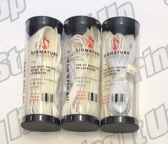 Signature Lacrosse Mesh Kits - 3 Pack