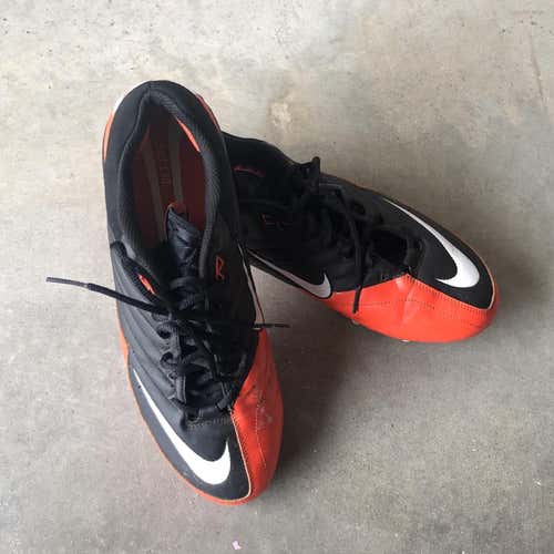 NIKE Vapor Cleats SZ 13 Black & Orange