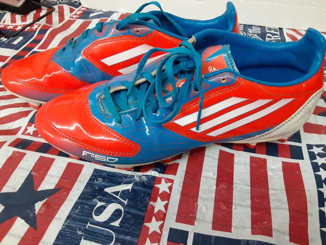 Adidas F50 Orange and Blue Cleats- 135150