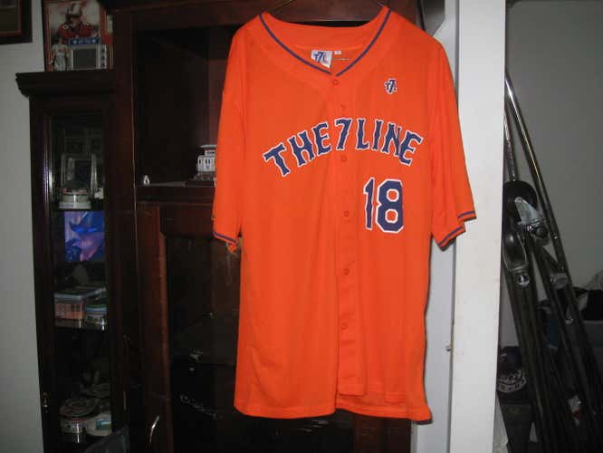 NY METS THE 7 LINE (SUBWAY LINE)2018  JERSEY (XL)RARE! -