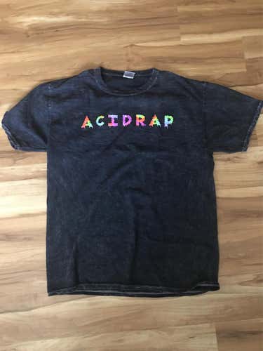 NEW Chance The Rapper ACID RAP Acid Wash Black Shirt