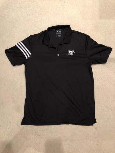 New Adidas Climacool NHL Pittsburgh Penguins Golf Polo Team Issued