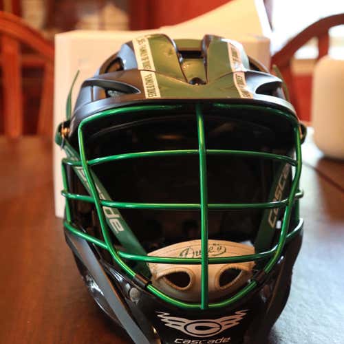 Dukes Nationals Helmet- Has Holes For A Goalie Throat Guard