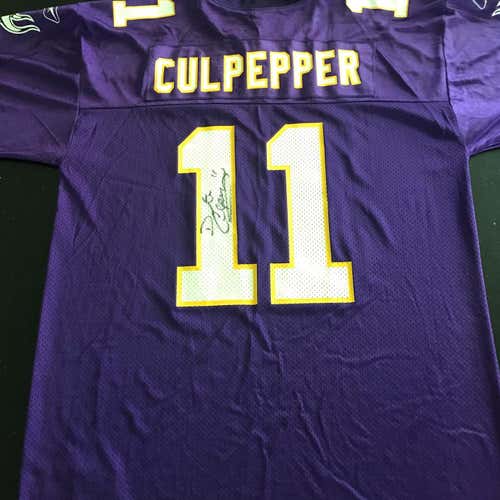 Reebok Daunte Culpepper  Signed Vikings Football Jersey