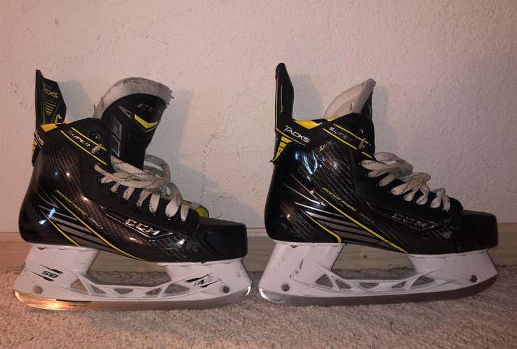 Super Tacks Hockey Skates Senior Pro Stock Size 9