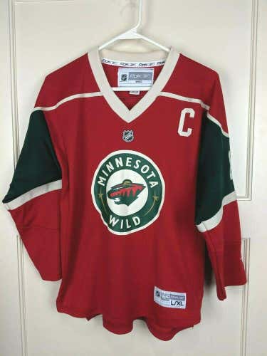 Vtg Minnesota Wild Marian Gaborik #10 Reebok NHL Hockey Jersey Youth Size: L/XL