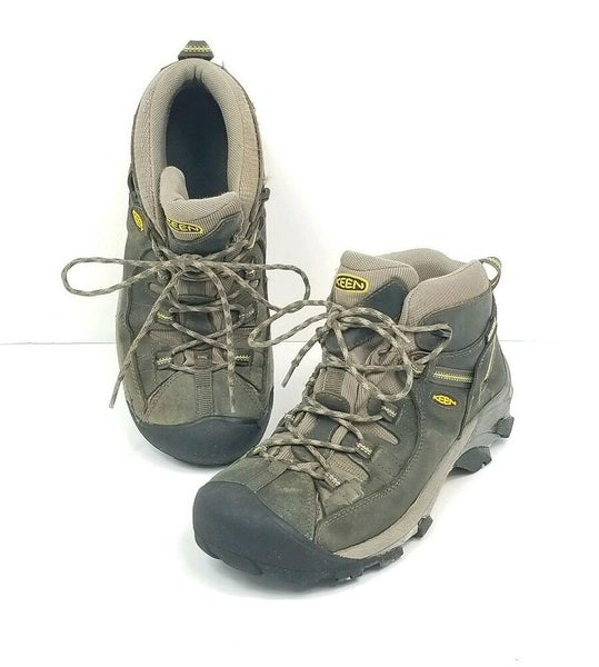 Keen Targhee II Mid Brown Leather Waterproof Hiking Boots Mens Size 10 1002375