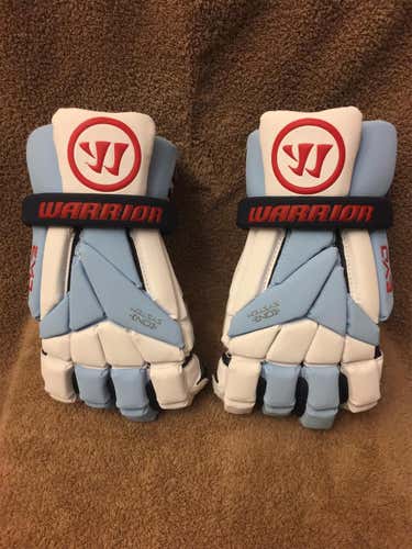 New Warrior Evo Lacrosse Gloves Team 91 Carolina Large/13”