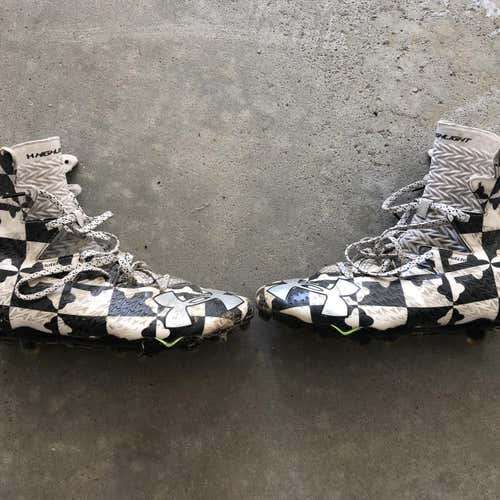 Under Armour Black Maryland Flag Lacrosse Cleats Size 8