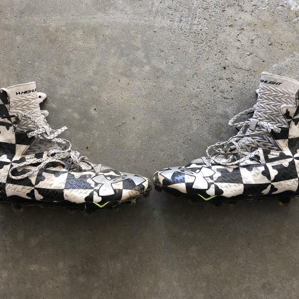 Under Armour Black Maryland Flag Lacrosse Cleats Size 8