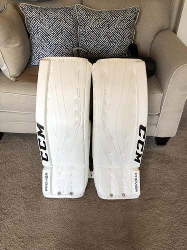 New CCM Premier Pro Goalie Leg Pads Senior 33+1