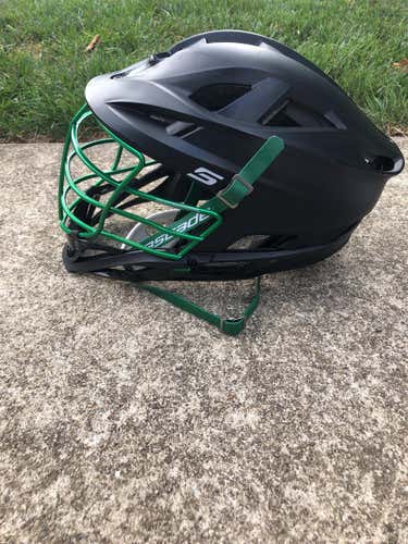 Cascade S Helmet with Shiny Green Cage