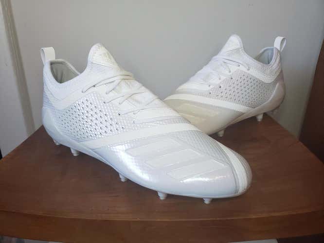 Adidas AdiZero 5-Star 7.0 Football Cleats White Low Top CQ0316 Men's 10.5