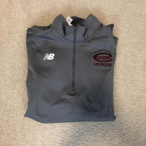New Gray New Balance Culver Lacrosse Pull Over