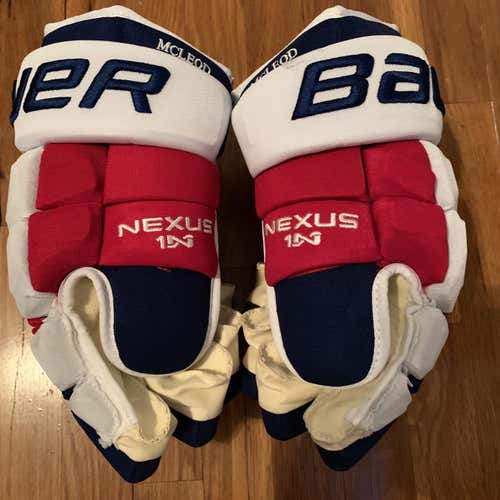 Pro Stock New NYR #8 Cody McLeod Nexus 1N Gloves Senior Size 14