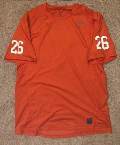 Syracuse Lacrosse 'Team Issued' Nike Dri-Fit Orange Pre-game Warm Up T-Shirt