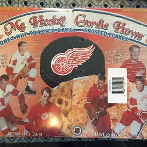 NEW VINTAGE GORDIE HOWE CEREAL BOXES DETROIT RED WING OLYMPIA ARENA