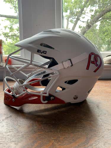 Project 9 Matte White Warrior Evo Helmet