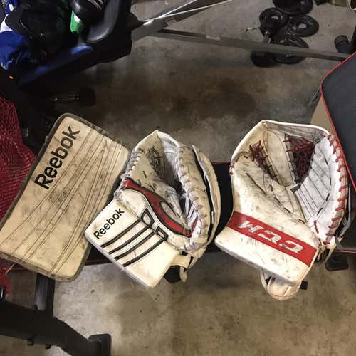 Used Gloves And Blocker
