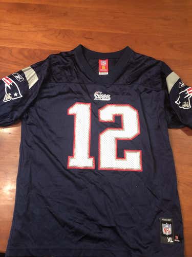 Tom Brady New England Patriots #12 Jersey - Youth XL