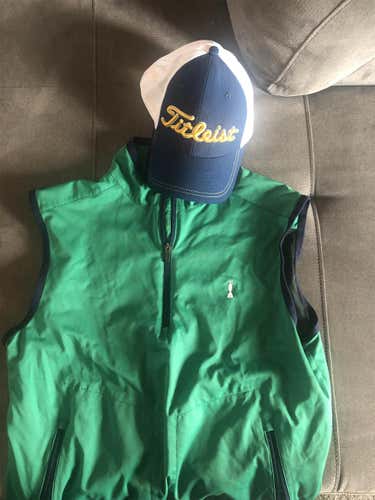 New Adidas Claret Jug Vest With Titleist Hat