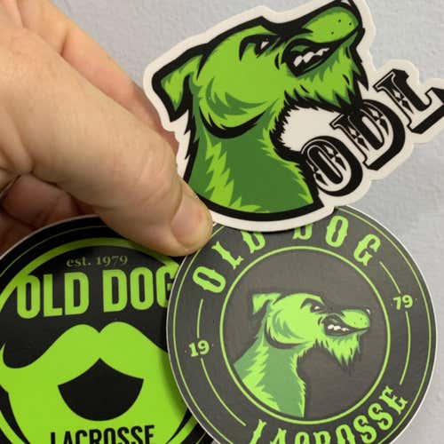 Old Dog Lacrosse Sticker Pack- 3 Variants