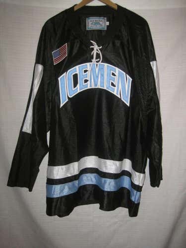 Minnesota Icemen AAA Hockey Jersey men's XL black NWOT NEW
