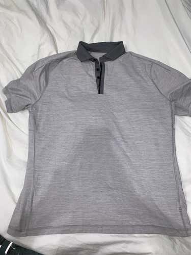 New Lululemon Grey Polo Shirt Adult XXL