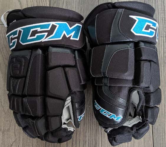New PRO STOCK Sharks Dillon CCM U+ Crazy Light Gloves