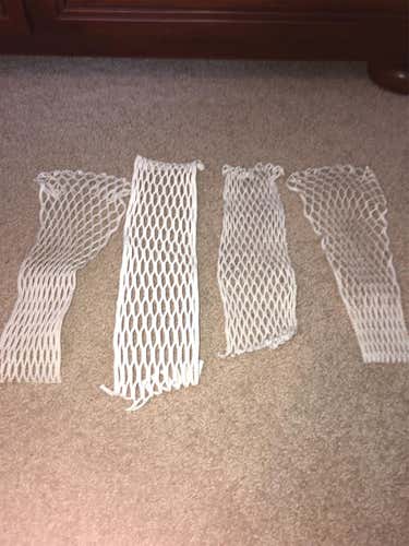 New White Lacrosse Mesh With Lacrosse Unlimited Bag