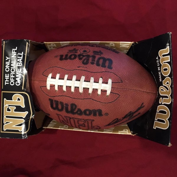 Pete Rozelle Wilson Official NFL Leather Game Ball Football