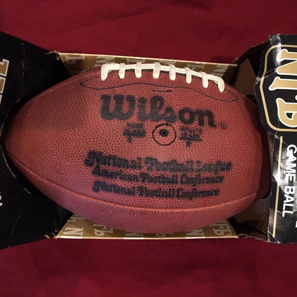 Vintage 1980s Official Wilson NFL Pete Rozelle On Field Football