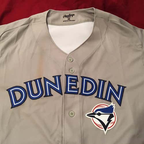 Dunedin (Totonto) Blue Jays #24 MiLB Game Used Worn Rawlings Jersey Size 48 - Florida State League