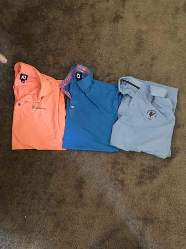 New Footjoy Shirt Adult 3 Pack All Mediums
