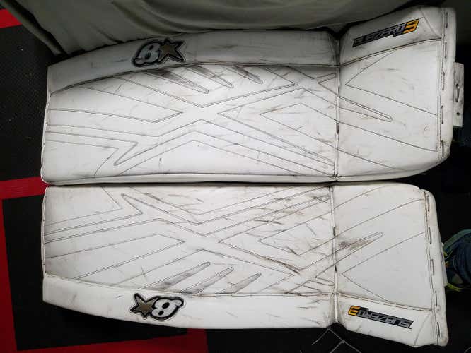 Brian's Goalie Leg Pads Senior 34+1 white